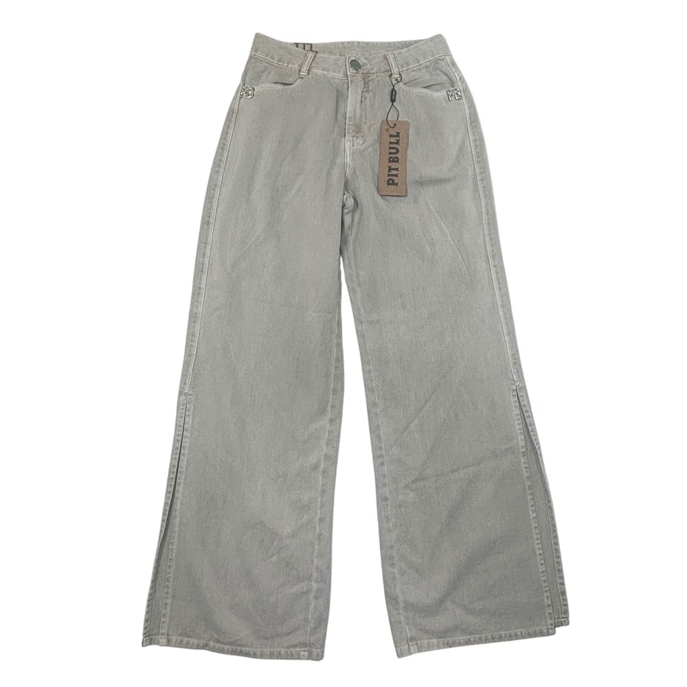 Pit Bull Jeans Brazilian Wide Leg Women's Pants Sz 9/10 USA (40 Brazil) NWT